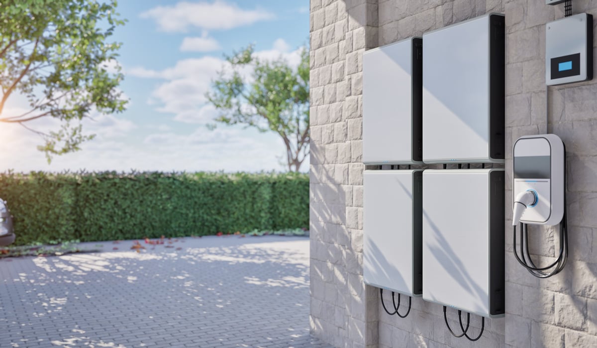 Generac PWRcell home battery energy storage system with EV charger residential